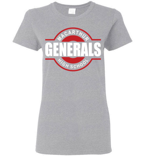 MacArthur High School Women's Sports Grey  T-shirt 11