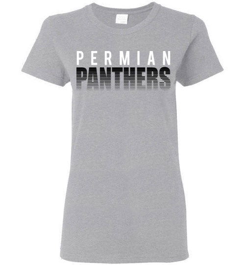 Permian High School Women's Sports Grey T-shirt 24