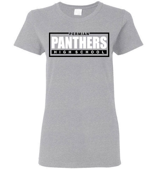 Permian High School Women's Sports Grey T-shirt 49