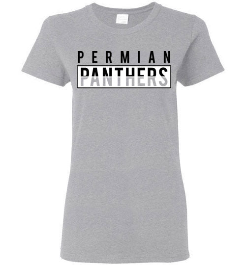 Permian High School Women's Sports Grey T-shirt 31