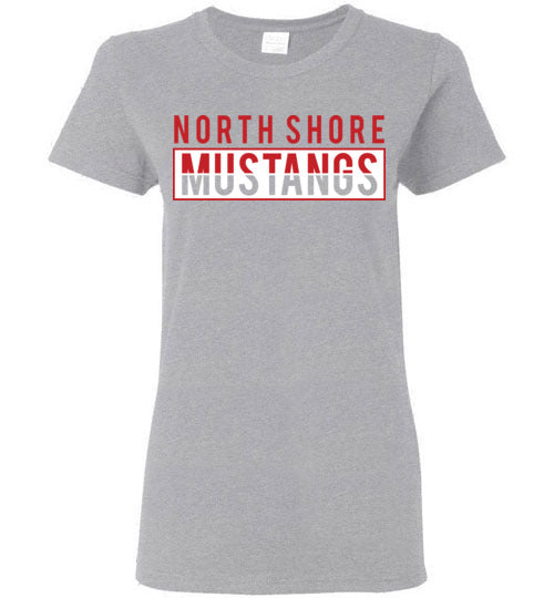 North Shore High School Sports Grey Women's T-shirt 31