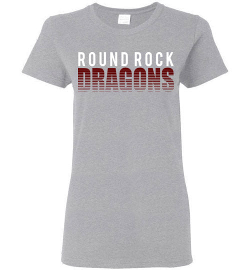 Round Rock High School Women's Sports Grey T-shirt 24