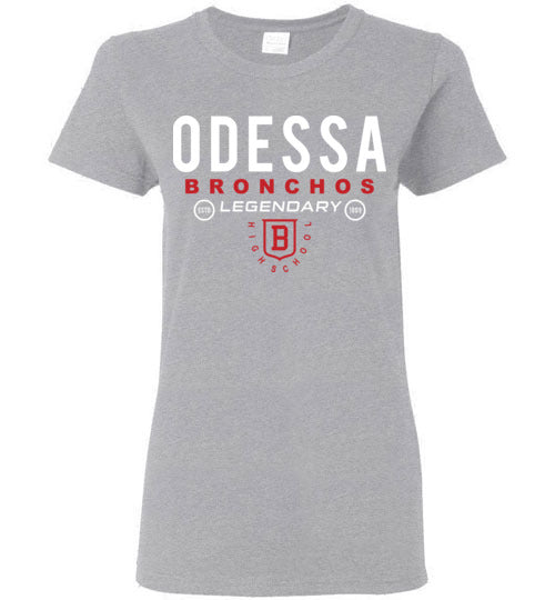 Odessa High School Sports Grey Women's T-shirt 03