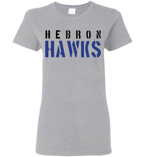 Hebron High School Women's Sports Grey T-shirt 17