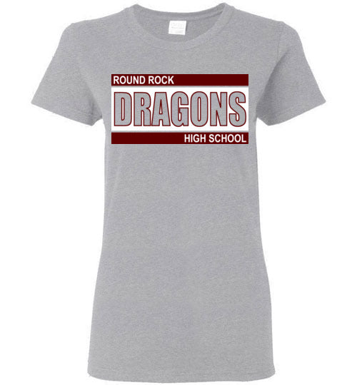 Round Rock High School Women's Sports Grey T-shirt 98