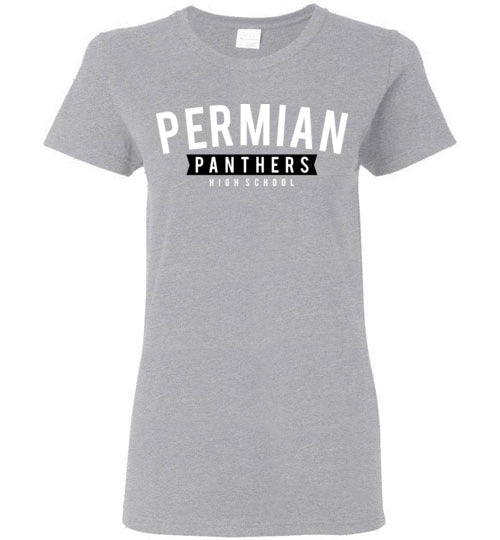 Permian High School Women's Sports Grey T-shirt 21