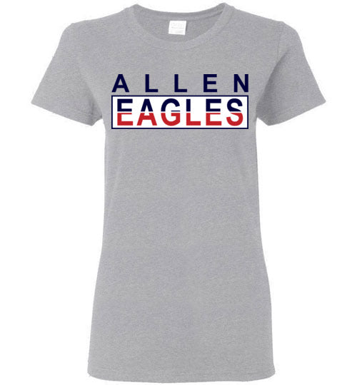 Allen High School Sports Grey Women's T-shirt 31