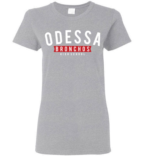 Odessa High School Sports Grey Women's T-shirt 21