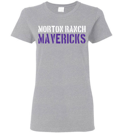 Morton Ranch High School Grey Women's T-shirt 17