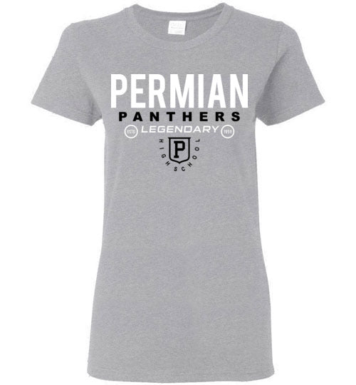 Permian High School Women's Sports Grey T-shirt 03