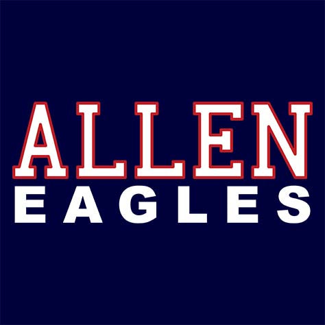 Allen High School Eagles Premium Navy T-shirt 10