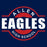 Close-up view of Allen High School Eagles Classic Unisex Navy T-shirt 011