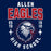 Close-up of Allen High School Eagles Classic Unisex Navy T-shirt 201