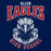 Close-up of Allen High School Eagles Classic Unisex Navy T-shirt 202