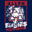 Close-up view of Allen High School Eagles Classic Unisex Navy T-shirt 210