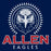 Close-up of Allen High School Eagles Classic Unisex Navy T-shirt 217