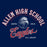 Close-up of Allen High School Eagles Classic Unisex Navy T-shirt 218