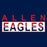 Close-up view of Allen High School Eagles Women's Navy Blue T-shirt 031