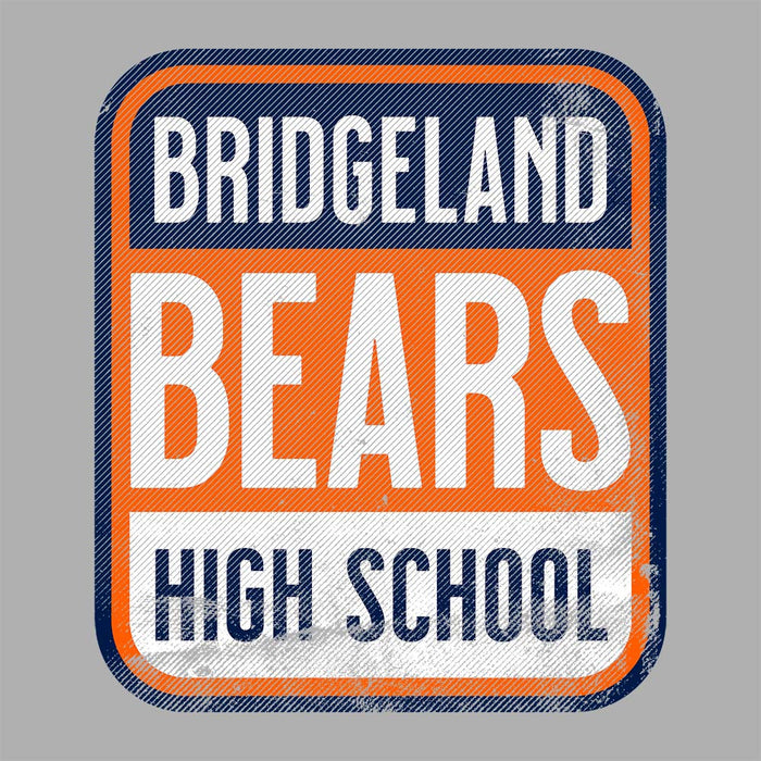 Close-up of Bridgeland High School Bears Premium Carbon Grey Hoodie 01