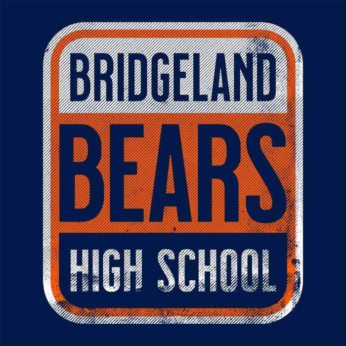 Close-up of Bridgeland High School Bears Navy Classic Unisex Hoodie 01