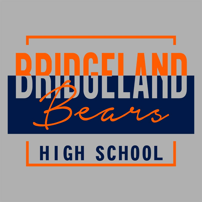 Close-up of Bridgeland High School Bears Sport Grey Classic Unisex Hoodie 05