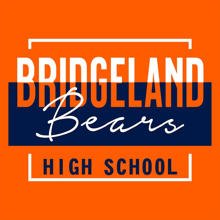 Close-up of Bridgeland High School Bears Premium Orange Unisex T-shirt 05