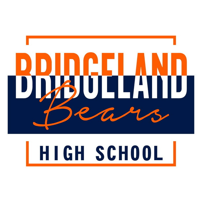 Close-up of Bridgeland High School Bears Unisex 3/4 sleeve Raglan T-shirt 05