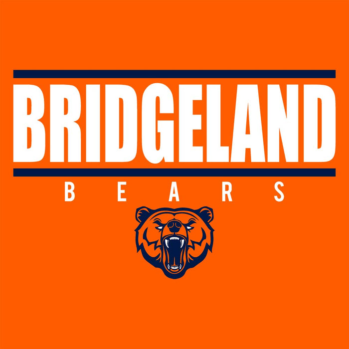 Close-up of Bridgeland High School Bears Premium Orange Unisex T-shirt 07