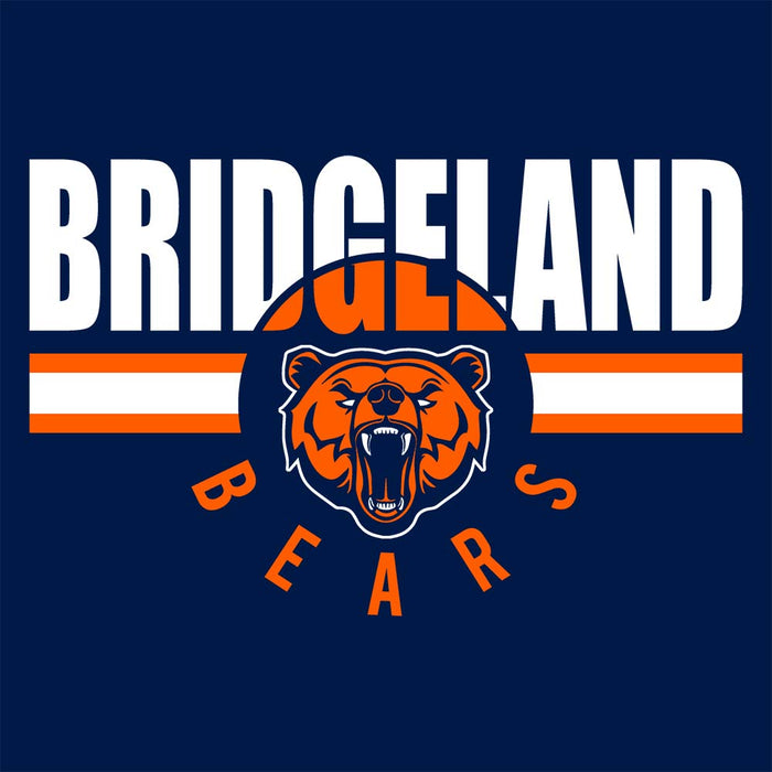 Close-up of Bridgeland High School Bears Premium Navy Unisex T-shirt 101