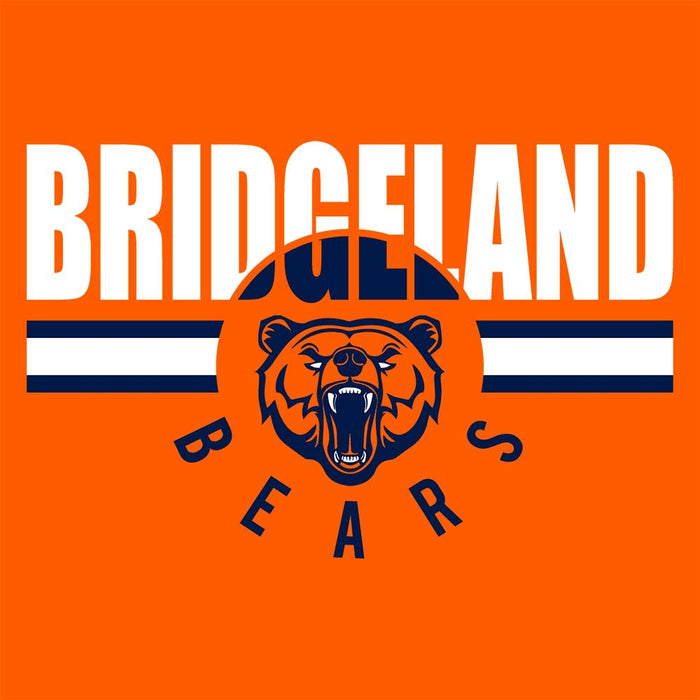 Close-up of Bridgeland High School Bears Women's Orange T-shirt 101