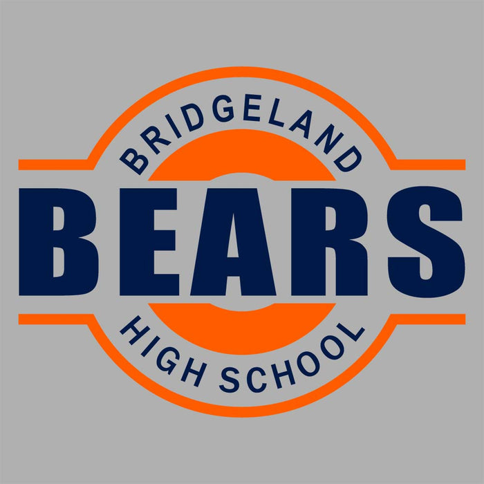 Close-up of Bridgeland High School Bears Premium Carbon Grey Hoodie 11