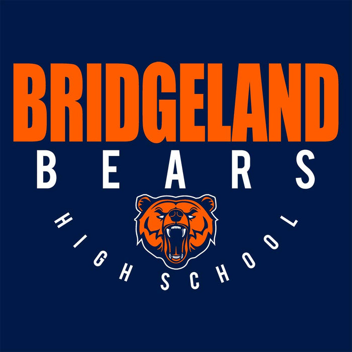 Close-up of Bridgeland Bears Premium Navy Hoodie - Design 12