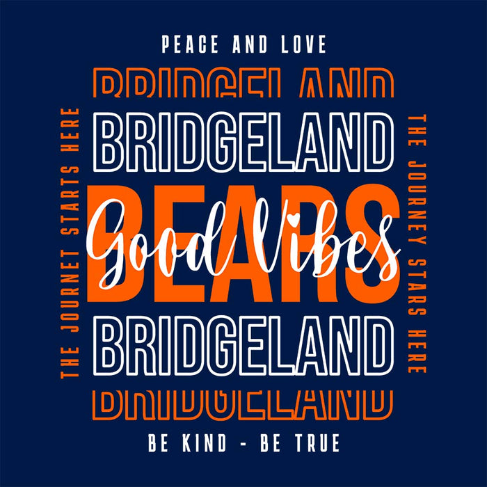 Close-up of Bridgeland High School Bears Women's Navy T-shirt 13