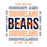 Clsoe-up of Bridgeland High School Bears Unisex 3/4 sleeve Raglan T-shirt 13