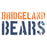 Close-up of Bridgeland High School Bears Unisex 3/4 sleeve Raglan T-shirt 17