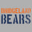 Close-up of Bridgeland High School Bears Premium Carbon Grey Hoodie 17