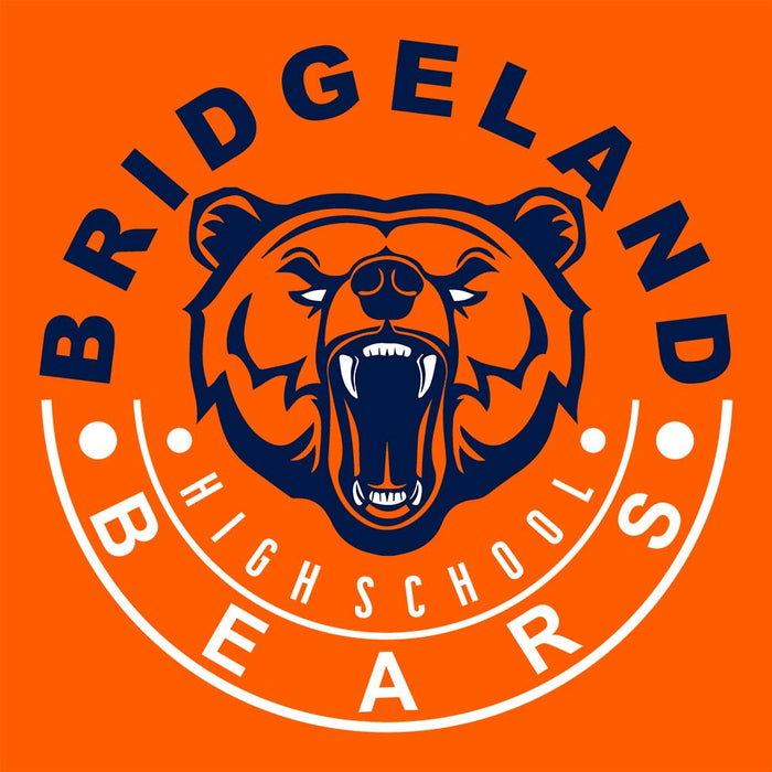 Close-up of Bridgeland High School Bears Classic Unisex Orange T-shirt 19