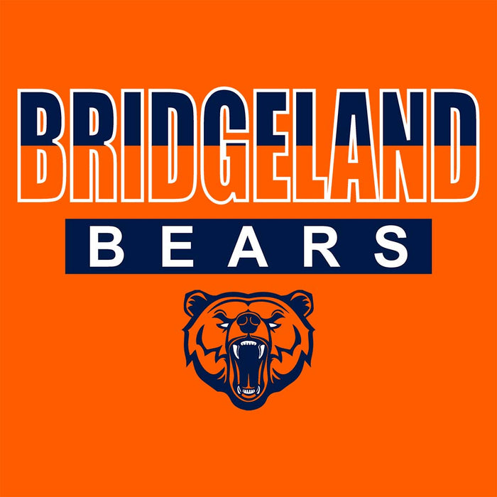 Close-up of Bridgeland High School Bears Premium Orange Unisex T-shirt 23