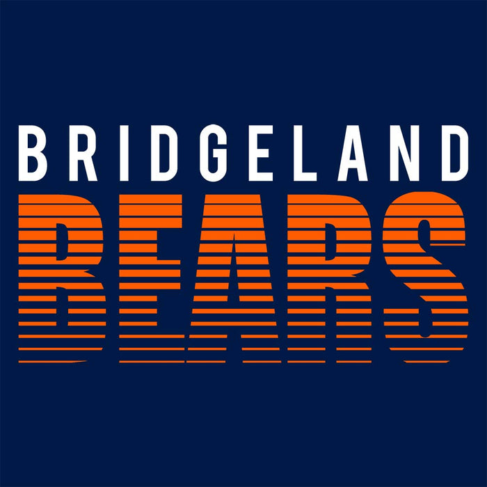 Close-up of Bridgeland High School Bears Premium Navy Unisex T-shirt 24