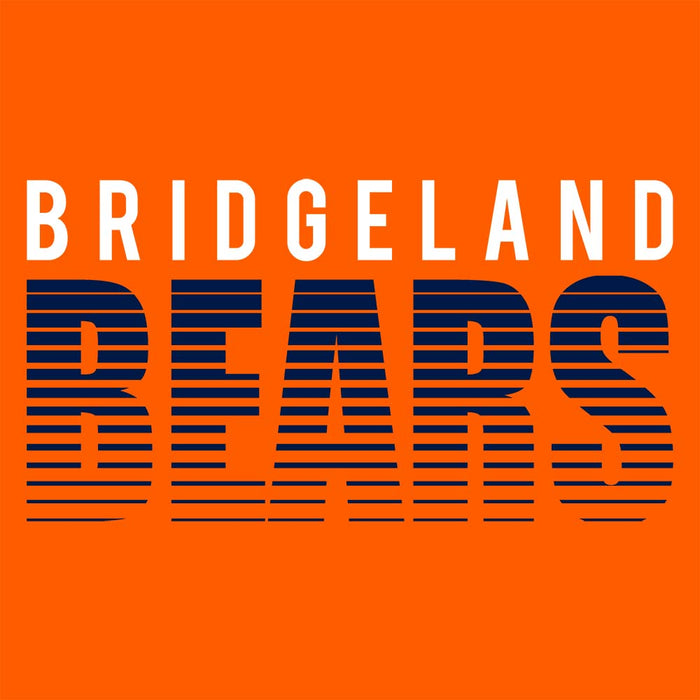 Close-up of Bridgeland High School Bears Premium Orange Unisex T-shirt 24