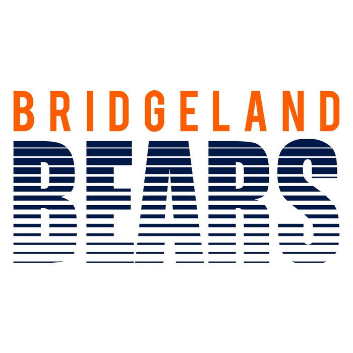 Close-up of Bridgeland High School Bears Unisex 3/4 sleeve Raglan T-shirt 24