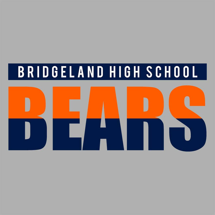 Close-up of Bridgeland High School Bears Sport Grey Classic Unisex Hoodie 25