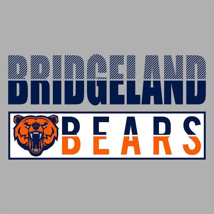 Close-up of Bridgeland High School Bears Premium Carbon Grey Hoodie 31