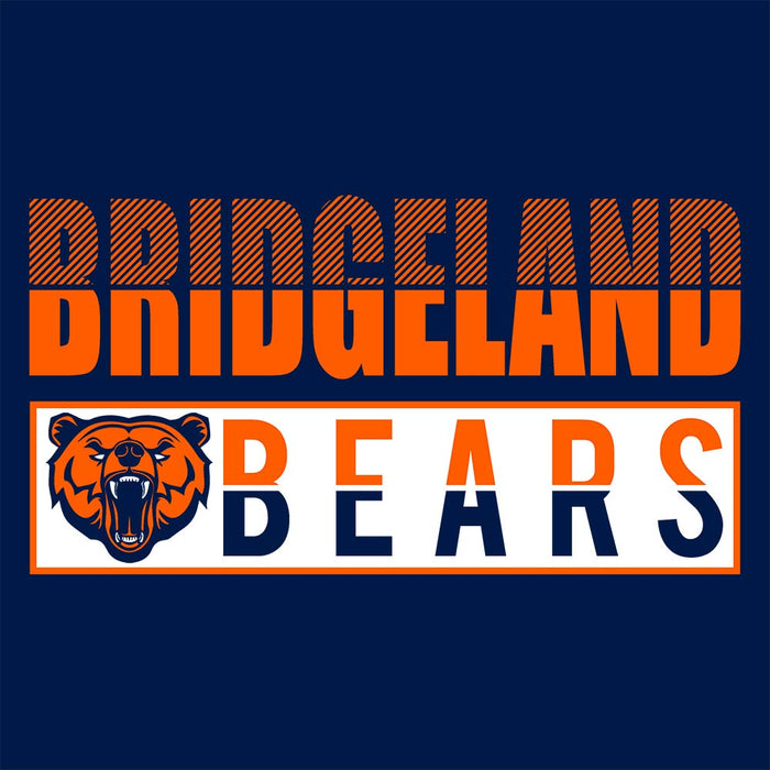 Close-up of Bridgeland High School Bears Navy Classic Unisex Hoodie 31