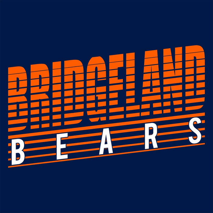 Close-up of Bridgeland High School Bears Navy Classic Unisex Hoodie 32