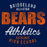 Close-up of Bridgeland High School Bears Premium Navy Unisex T-shirt 34