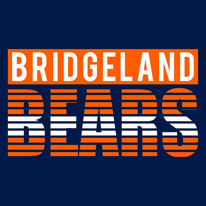 Close-up of Bridgeland High School Bears Classic Unisex Navy T-shirt 35