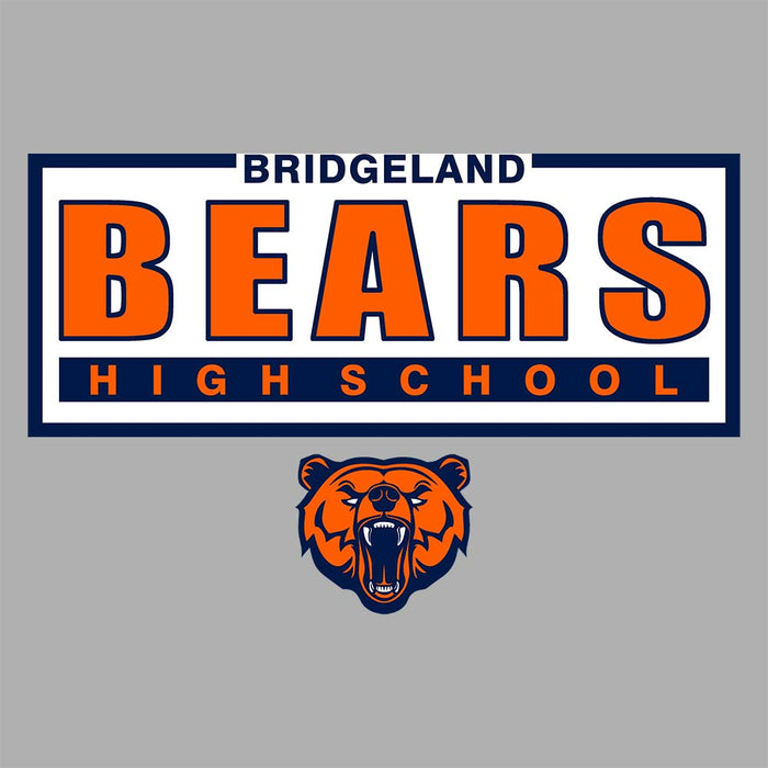 Close-up of Bridgeland High School Bears Sport Grey Classic Unisex Hoodie 49