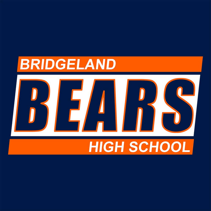 Close-up of Bridgeland High School Bears Premium Navy Unisex T-shirt 72