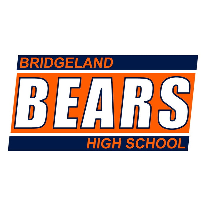 Close-up of Bridgeland High School Bears Unisex 3/4 sleeve Raglan T-shirt 72